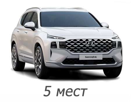 EVA автоковрики для Hyundai Santa Fe IV 5 мест 2020-2024 рестайлинг — santa-fe-4-rest-5m